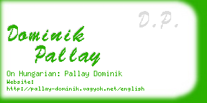 dominik pallay business card